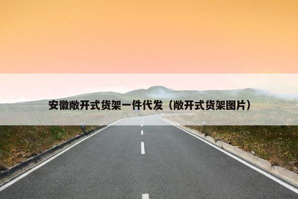 安徽敞开式货架一件代发（敞开式货架图片）