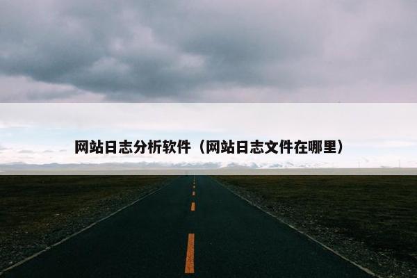 网站日志分析软件（网站日志文件在哪里）