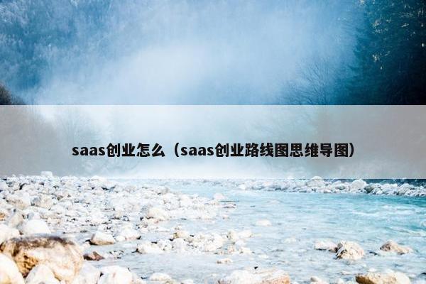 saas创业怎么（saas创业路线图思维导图）
