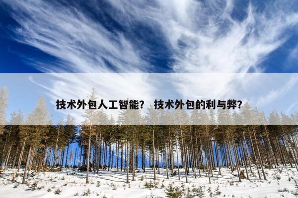技术外包人工智能？ 技术外包的利与弊？