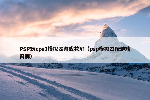 PSP玩cps1模拟器游戏花屏（psp模拟器玩游戏闪屏）