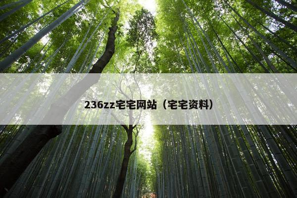236zz宅宅网站（宅宅资料）