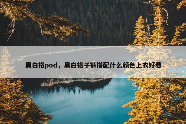 黑白格pod，黑白格子裤搭配什么颜色上衣好看