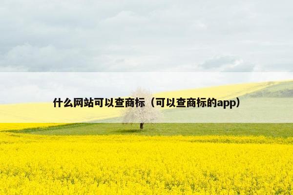 什么网站可以查商标（可以查商标的app）