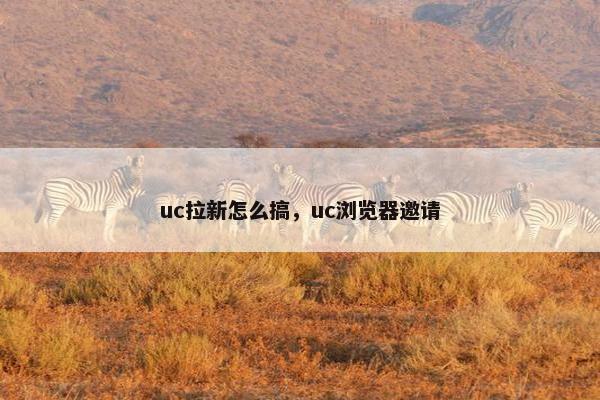 uc拉新怎么搞，uc浏览器邀请