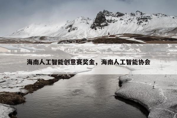 海南人工智能创意赛奖金，海南人工智能协会
