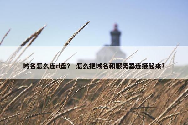 域名怎么连d盘？ 怎么把域名和服务器连接起来？