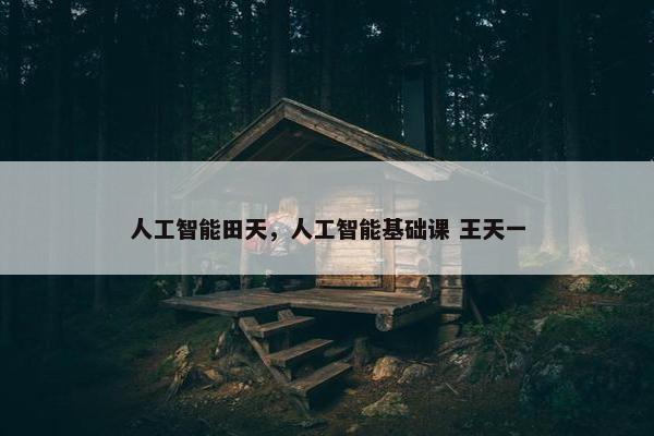 人工智能田天，人工智能基础课 王天一