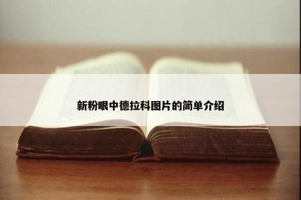 新粉眼中德拉科图片的简单介绍