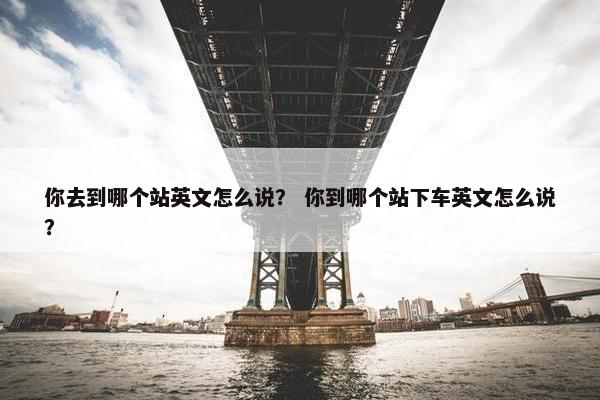 你去到哪个站英文怎么说？ 你到哪个站下车英文怎么说？