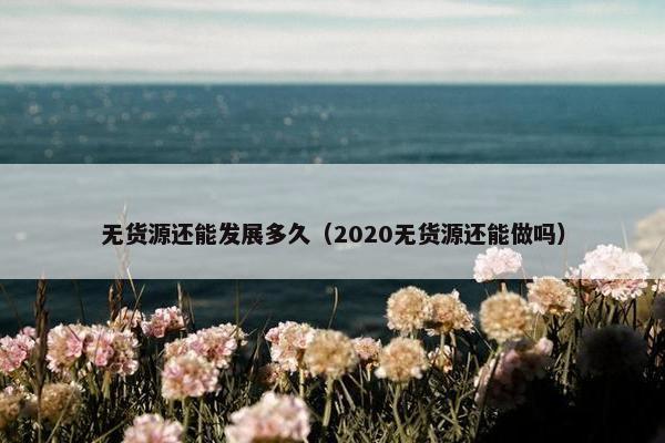 无货源还能发展多久（2020无货源还能做吗）