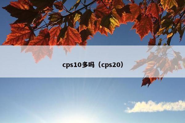 cps10多吗（cps20）