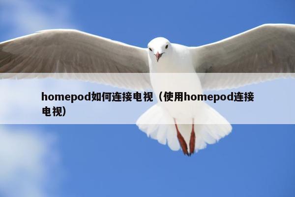 homepod如何连接电视（使用homepod连接电视）
