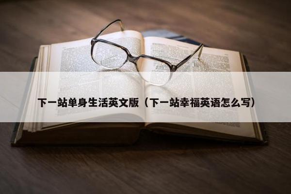 下一站单身生活英文版(下一站幸福英语怎么写)
