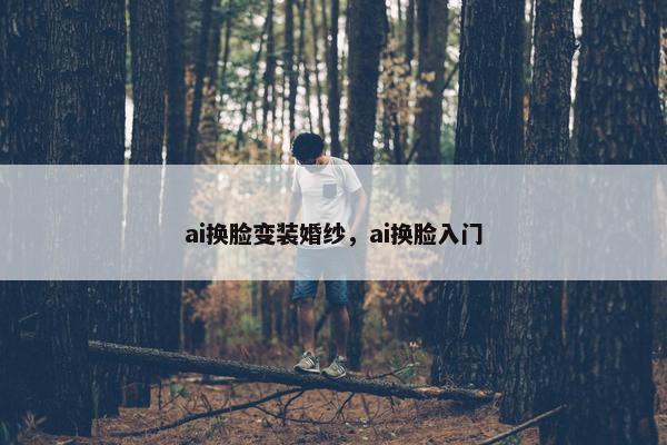 ai换脸变装婚纱，ai换脸入门