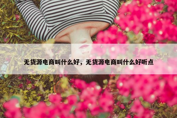 无货源电商叫什么好，无货源电商叫什么好听点