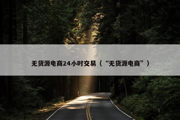 无货源电商24小时交易（“无货源电商”）