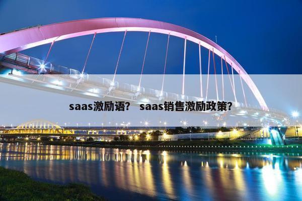 saas激励语？ saas销售激励政策？