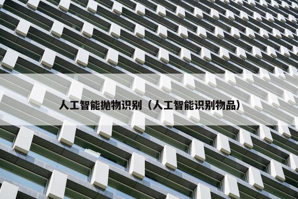 人工智能抛物识别（人工智能识别物品）