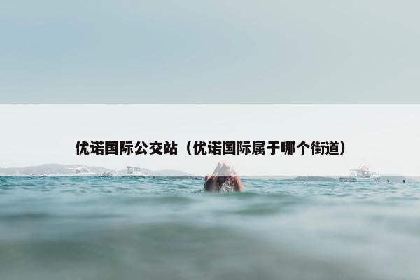 优诺国际公交站（优诺国际属于哪个街道）