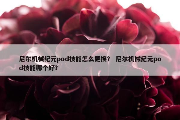 尼尔机械纪元pod技能怎么更换? 尼尔机械纪元pod技能哪个好?