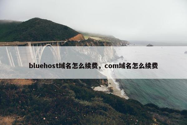 bluehost域名怎么续费,com域名怎么续费