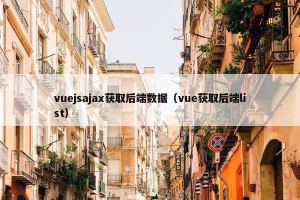 vuejsajax获取后端数据（vue获取后端list）