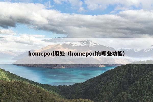 homepod用处(homepod有哪些功能)