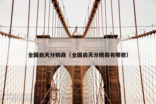 全国启天分销商(全国启天分销商有哪些) 全国启天分销商(全国启天分销商有哪些)