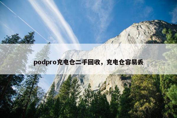 podpro充电仓二手回收，充电仓容易丢