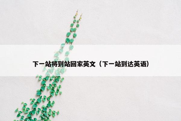 下一站将到站回家英文(下一站到达英语)