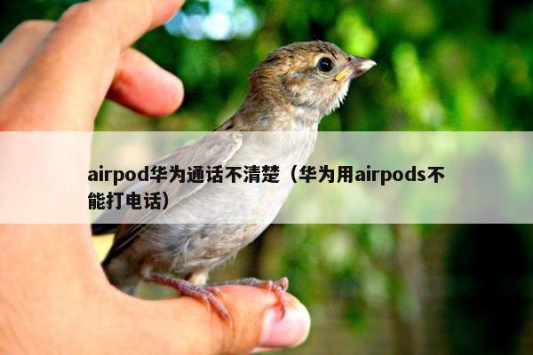 airpod华为通话不清楚（华为用airpods不能打电话）
