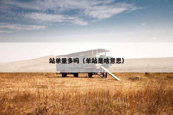 站单量多吗(单站是啥意思) 站单量多吗(单站是啥意思)