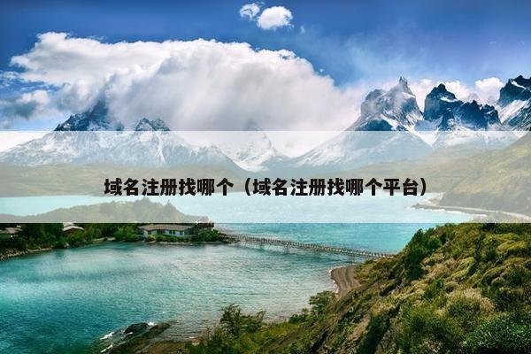 域名注册找哪个（域名注册找哪个平台）