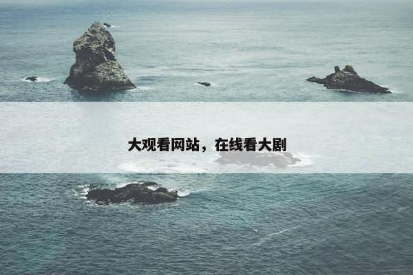 大观看网站，在线看大剧