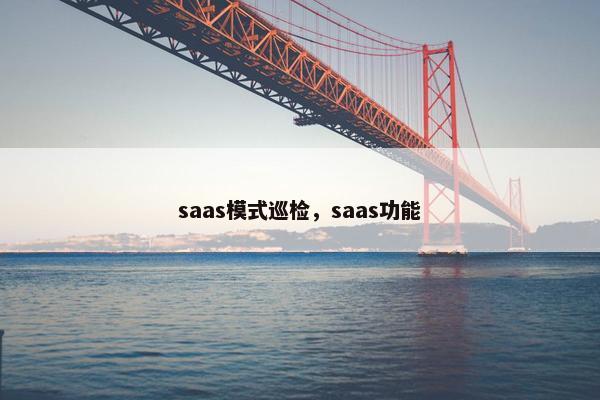 saas模式巡检,saas功能