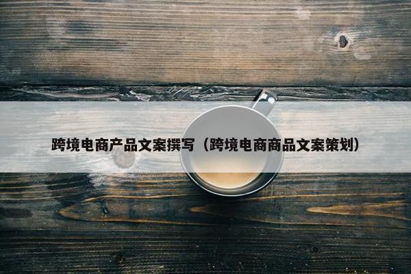 跨境电商产品文案撰写(跨境电商商品文案策划) 跨境电商产品文案撰写(跨境电商商品文案策划)