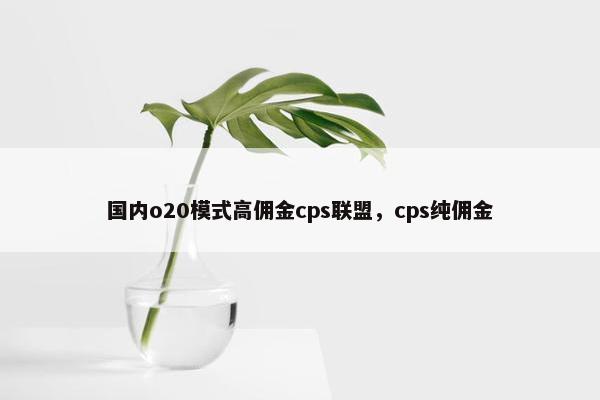 国内o20模式高佣金cps联盟,cps纯佣金 国内o20模式高佣金cps联盟,cps纯佣金