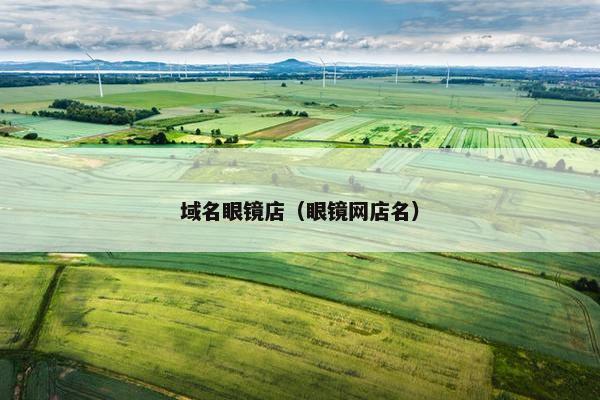 域名眼镜店（眼镜网店名）