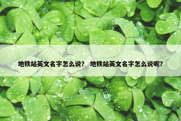 地铁站英文名字怎么说? 地铁站英文名字怎么说呢? 地铁站英文名字怎么说? 地铁站英文名字怎么说呢?