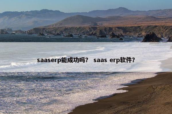 saaserp能成功吗? saas erp软件? saaserp能成功吗? saas erp软件?