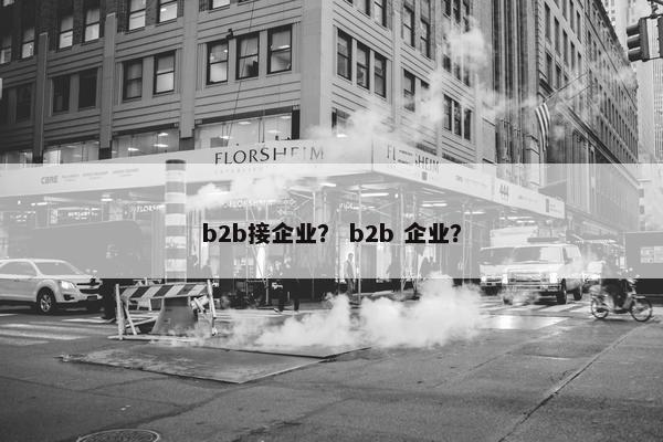 b2b接企业? b2b 企业? b2b接企业? b2b 企业?