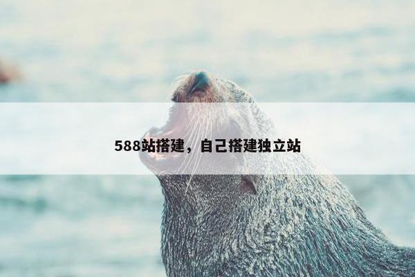 588站搭建,自己搭建独立站