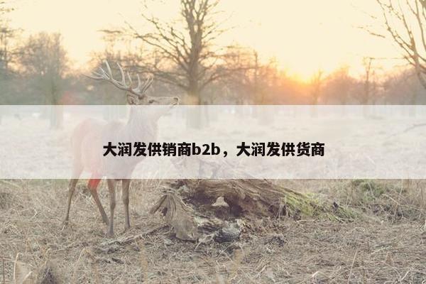 大润发供销商b2b,大润发供货商