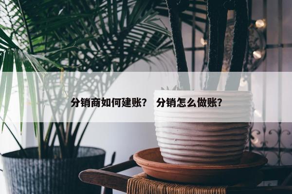 分销商如何建账？ 分销怎么做账？