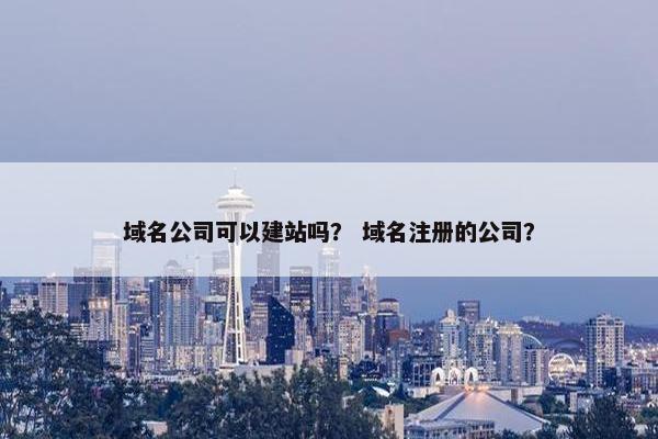 域名公司可以建站吗? 域名注册的公司?