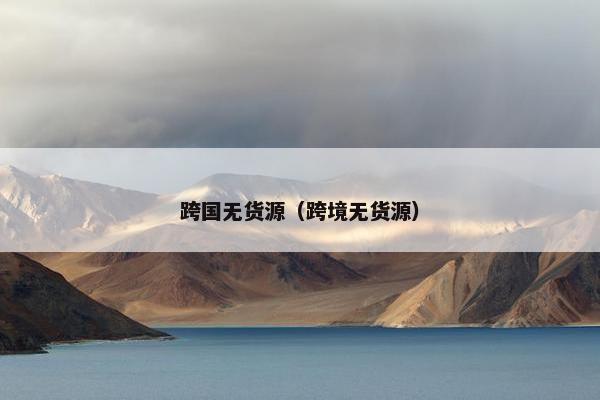 跨国无货源(跨境无货源)