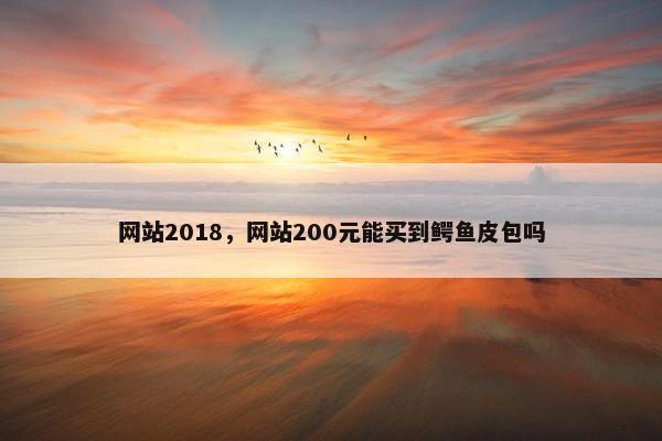 网站2018，网站200元能买到鳄鱼皮包吗