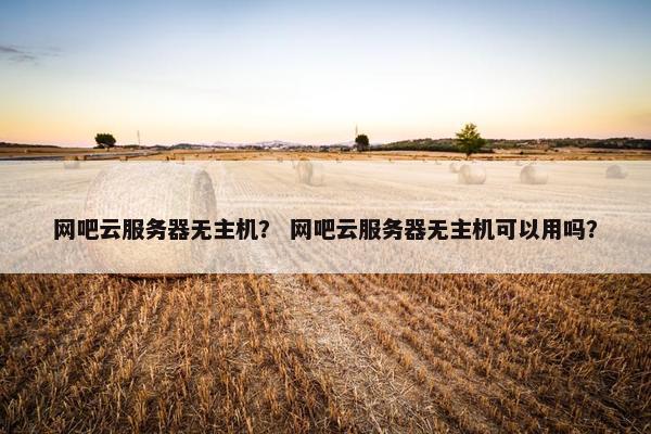 网吧云服务器无主机? 网吧云服务器无主机可以用吗? 网吧云服务器无主机? 网吧云服务器无主机可以用吗?