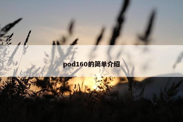 pod160的简单介绍 pod160的简单介绍